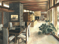 Tanulmányrajz - tempera