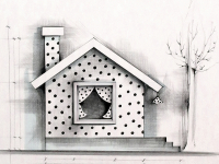 Babóca házáról készített grafitrajzom